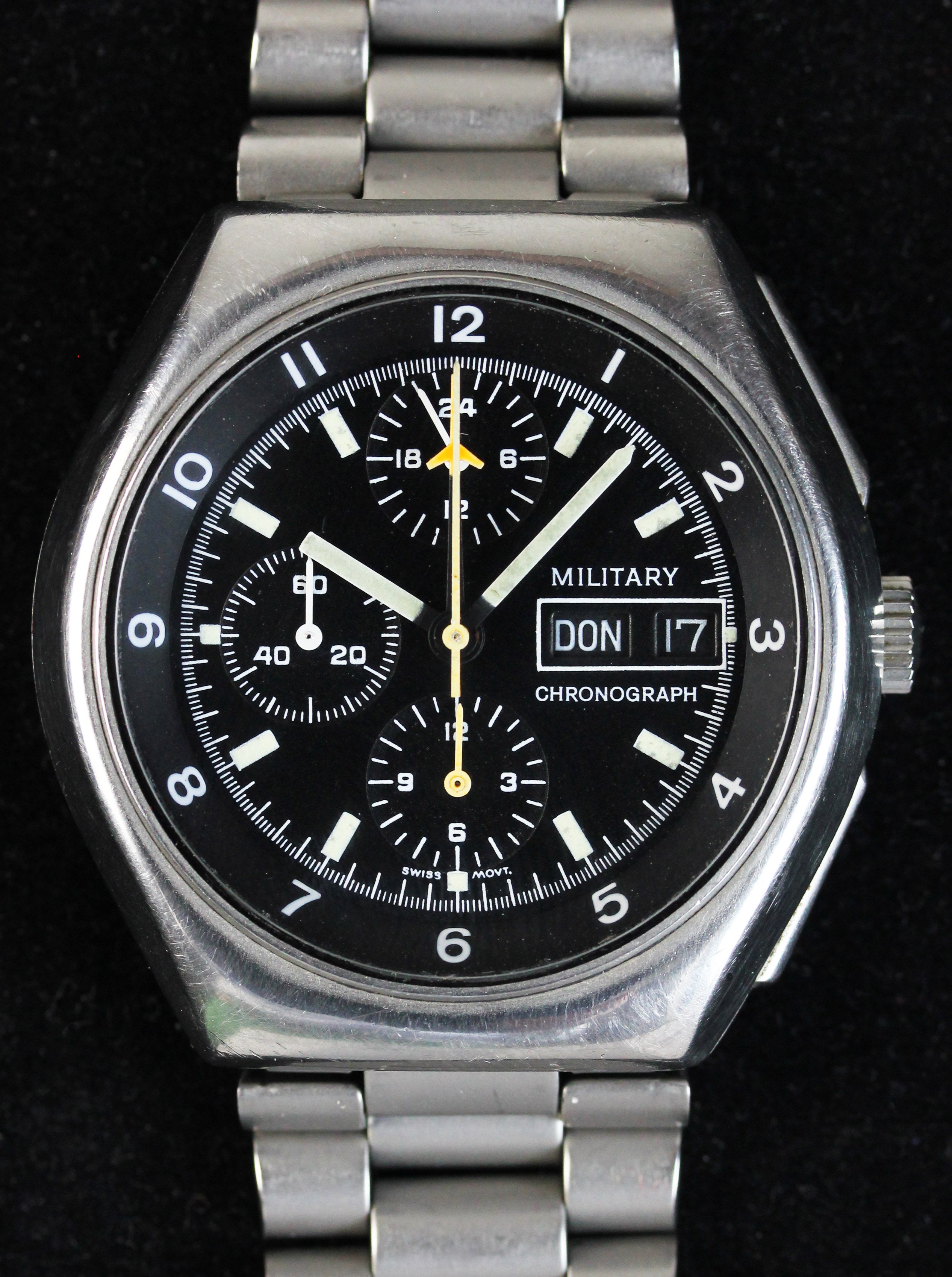 Bundeswehr military chronograph made by TUTIMA