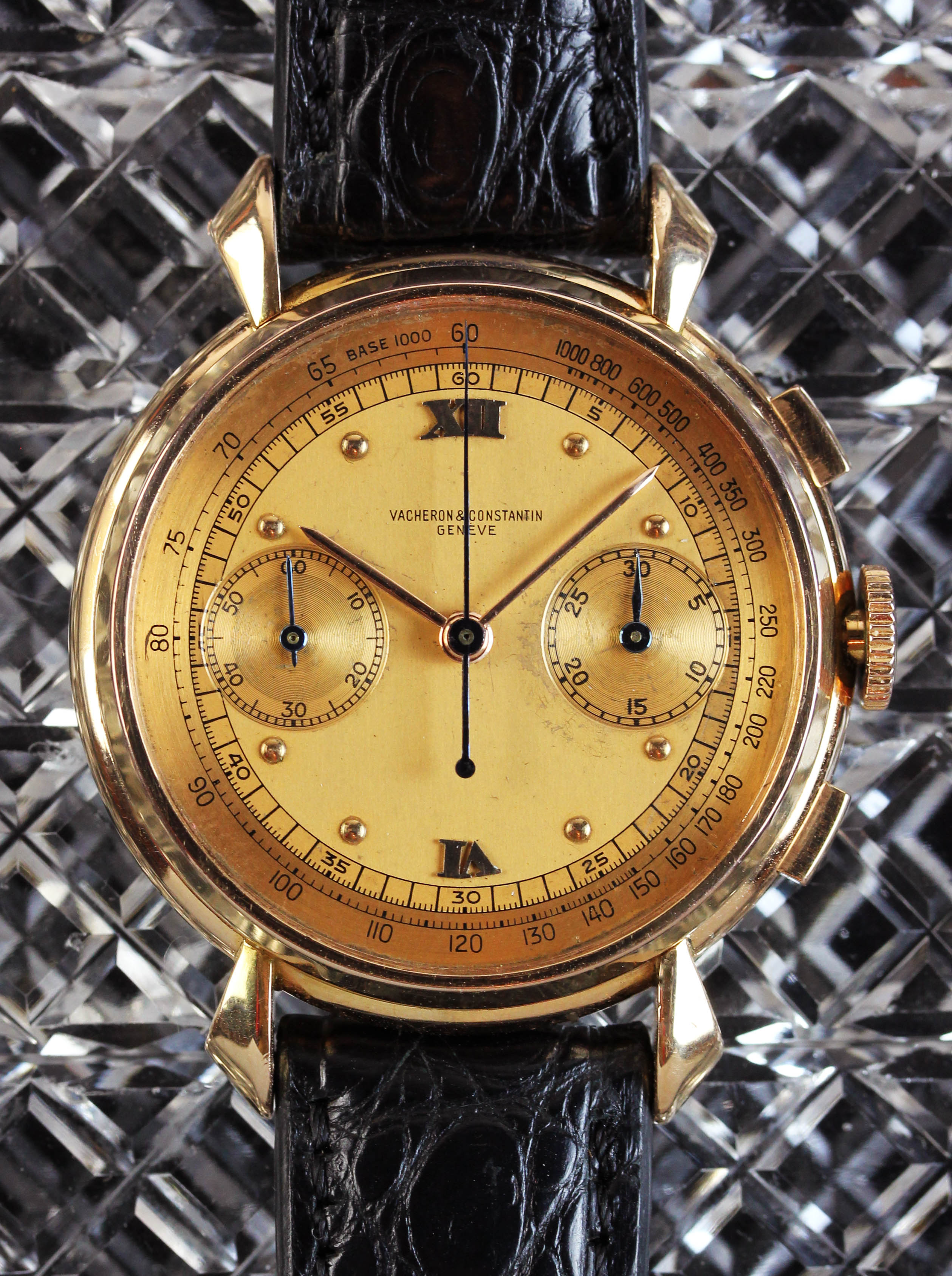 Vacheron & Constantin chronograph, ref. 4178, from 1944 in pink gold