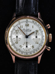 Pink gold BREITLING "Premier" chronograph, ref. 788, from 1946