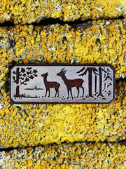 Silver hunting brooch an rose wood by Victor Mayer