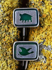 Hunting cufflinks made by Victor Mayer