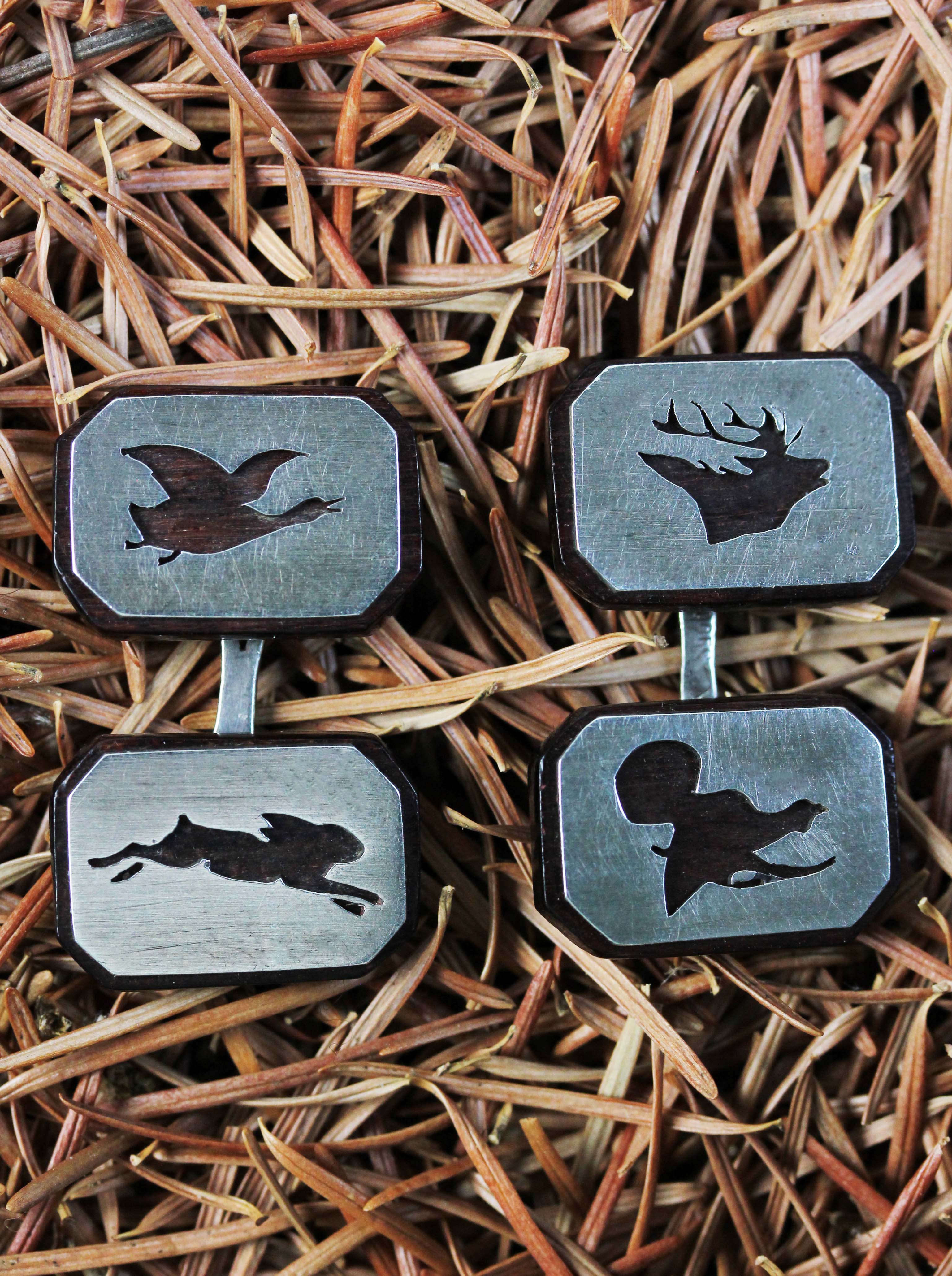Hunting cufflinks made by Victor Mayer