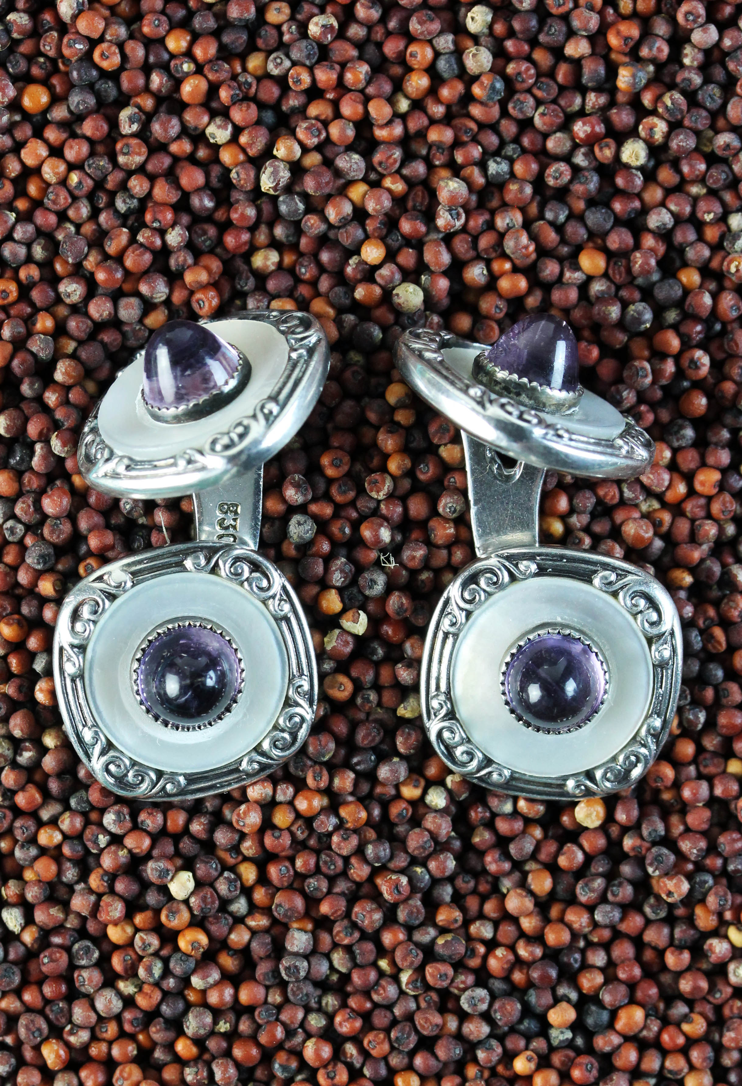 Fine pair of art nouveau silver Cufflinks