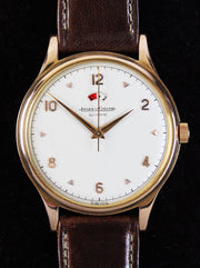 Extremely rare rose gold JLC from 1958 with power reserve display