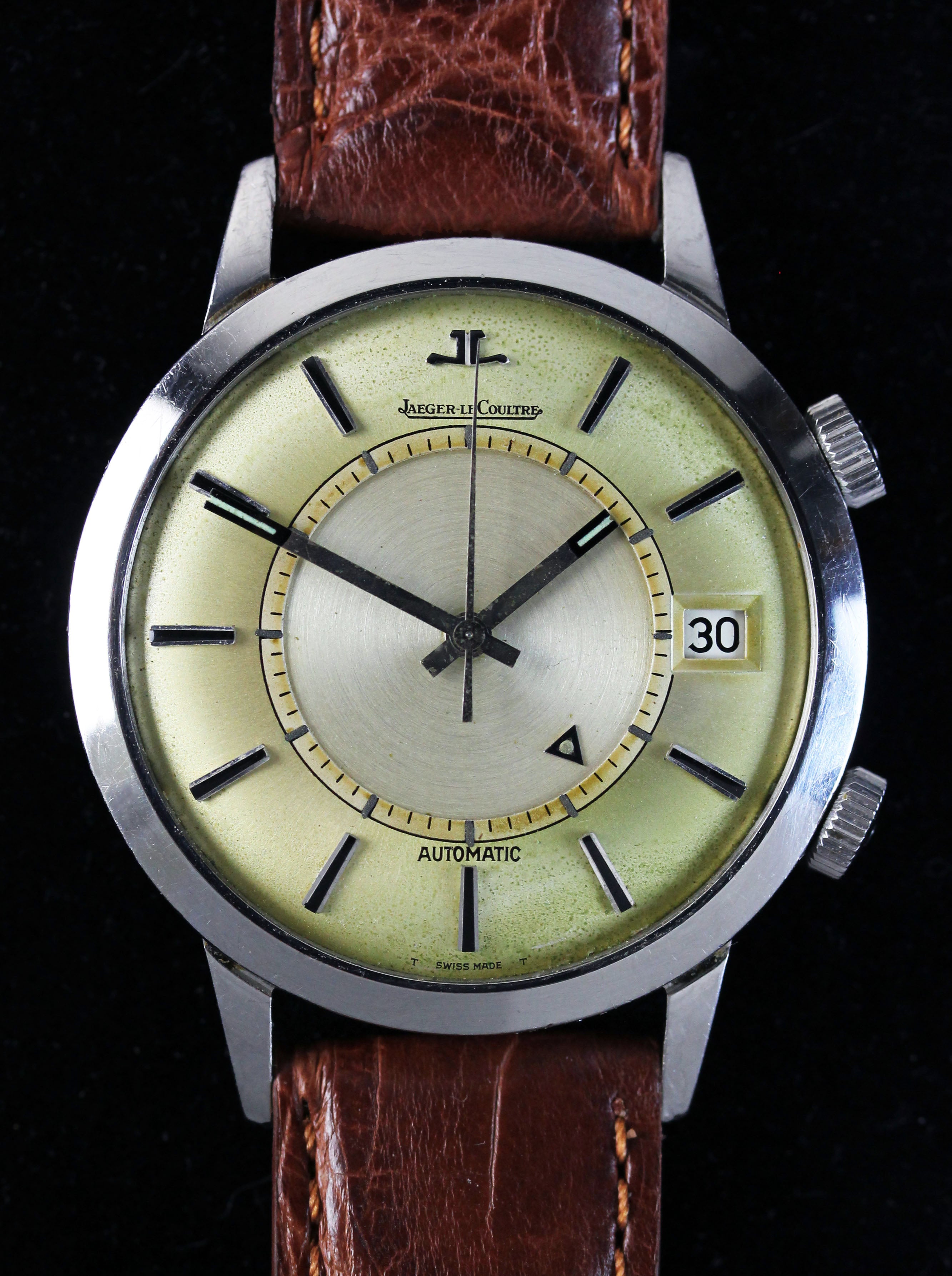 Rare unpolished JLC "Memovox" from 1957