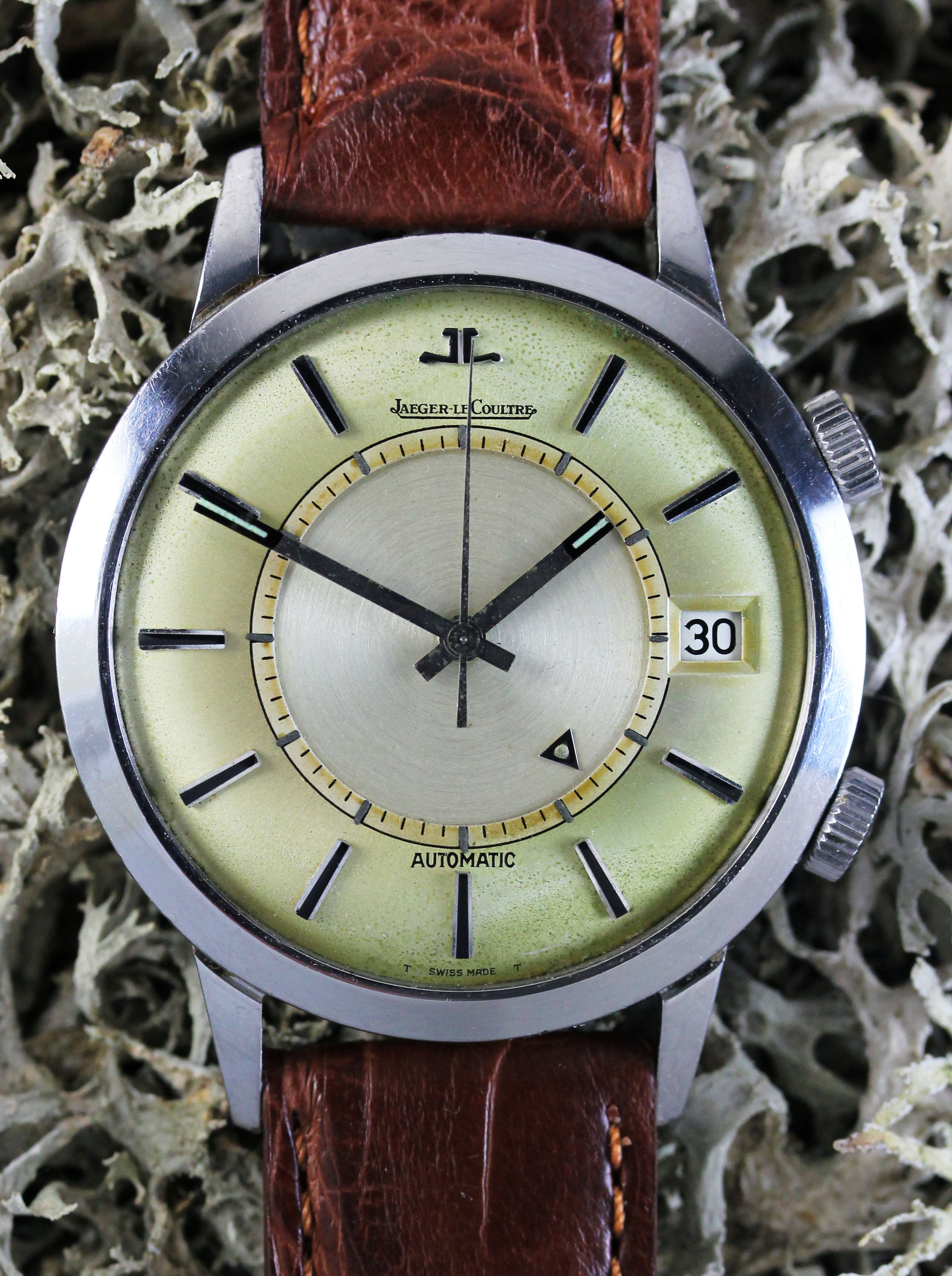 Rare unpolished JLC "Memovox" from 1957