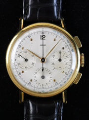 Rare JAEGER chronograph in gold