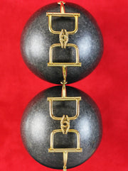 Gold bracelet in form of a horse bridle