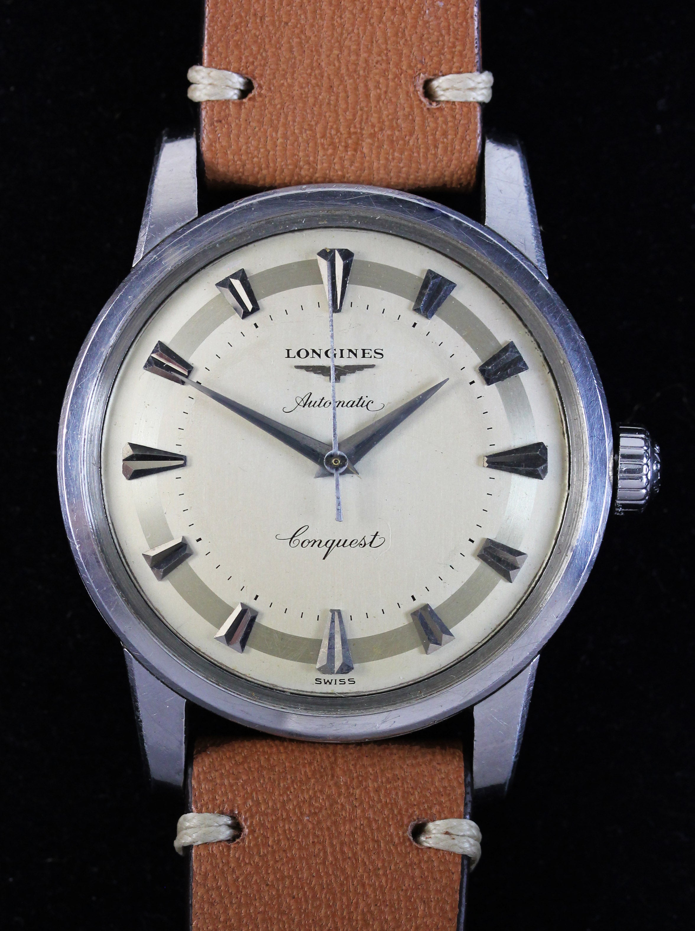 LONGINES Conquest from 1955 in stainless steel