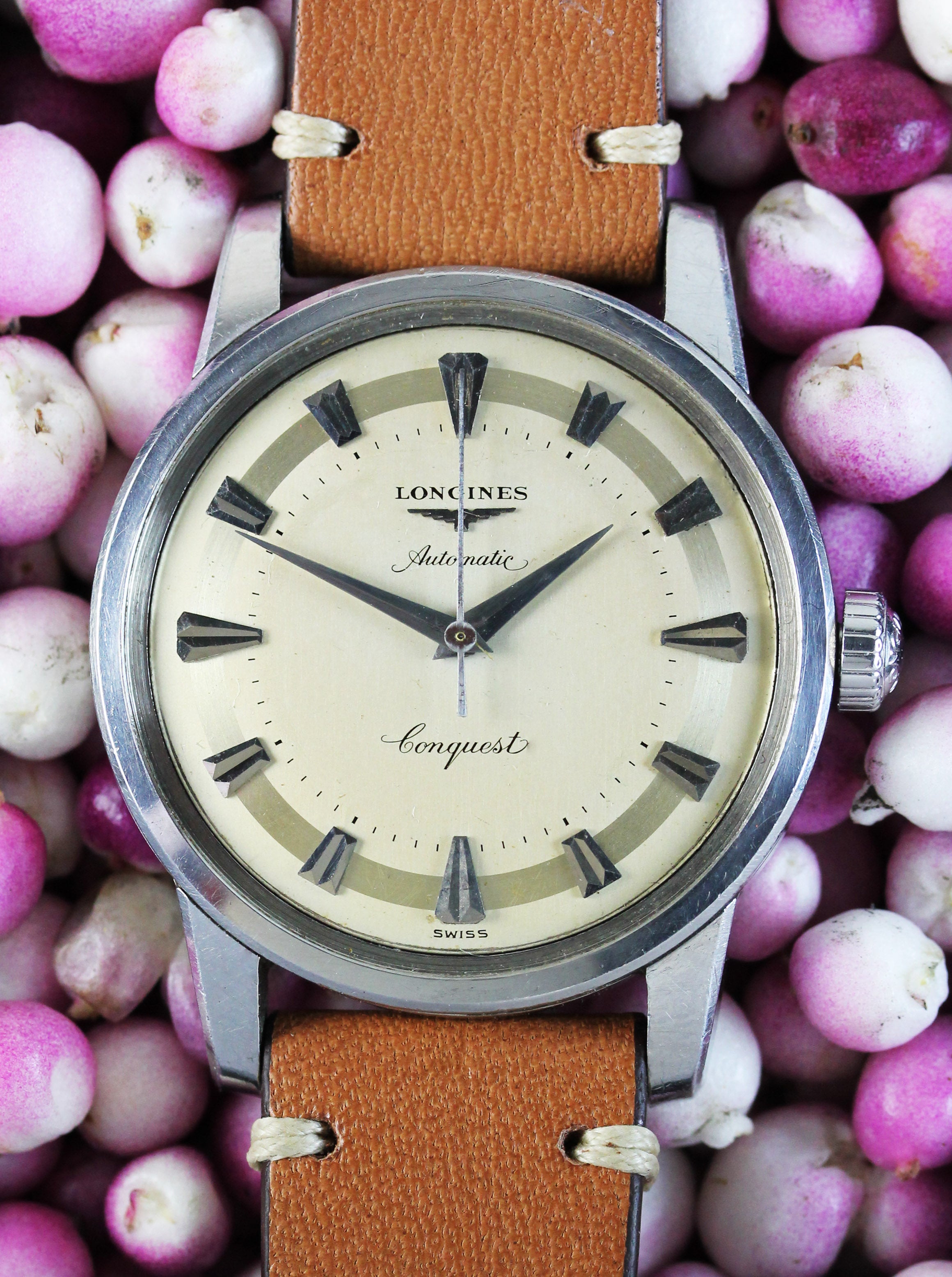 LONGINES Conquest from 1955 in stainless steel