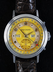 MOVADO stainless steel calendar