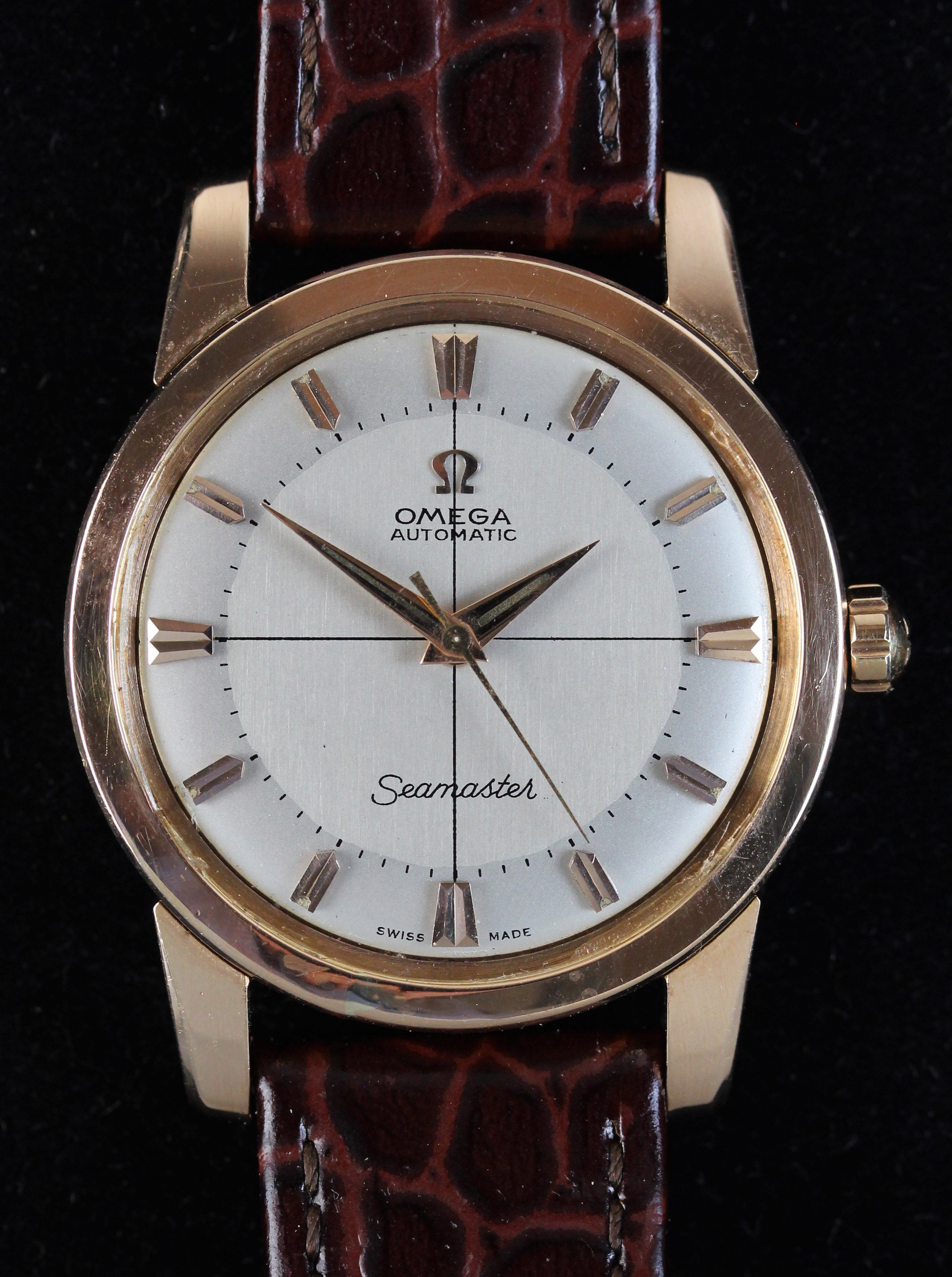 Pink gold OMEGA Seamster from 1958