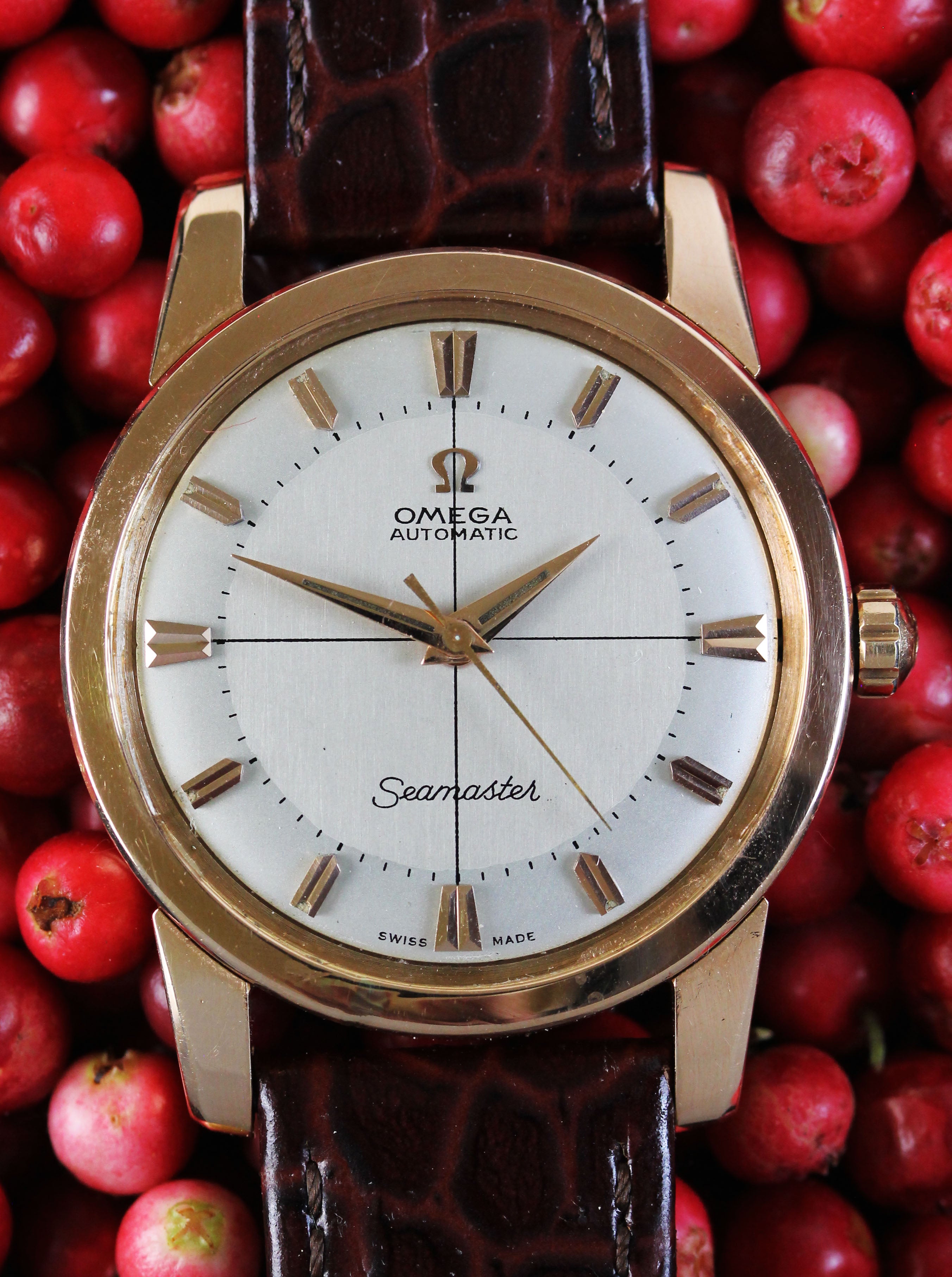 Pink gold OMEGA Seamster from 1958