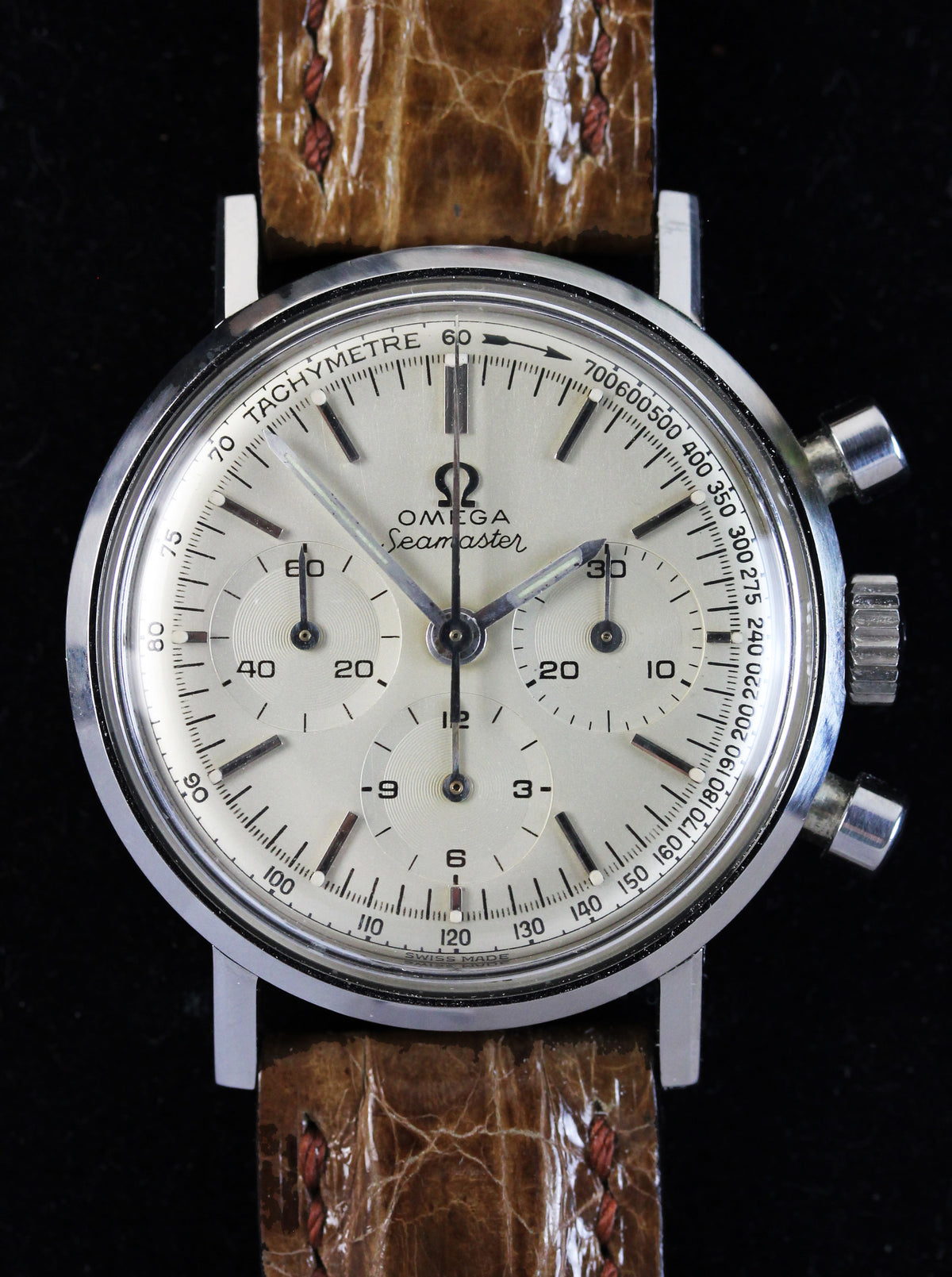 Stainless steel OMEGA Seamaster chronograph in mint condition