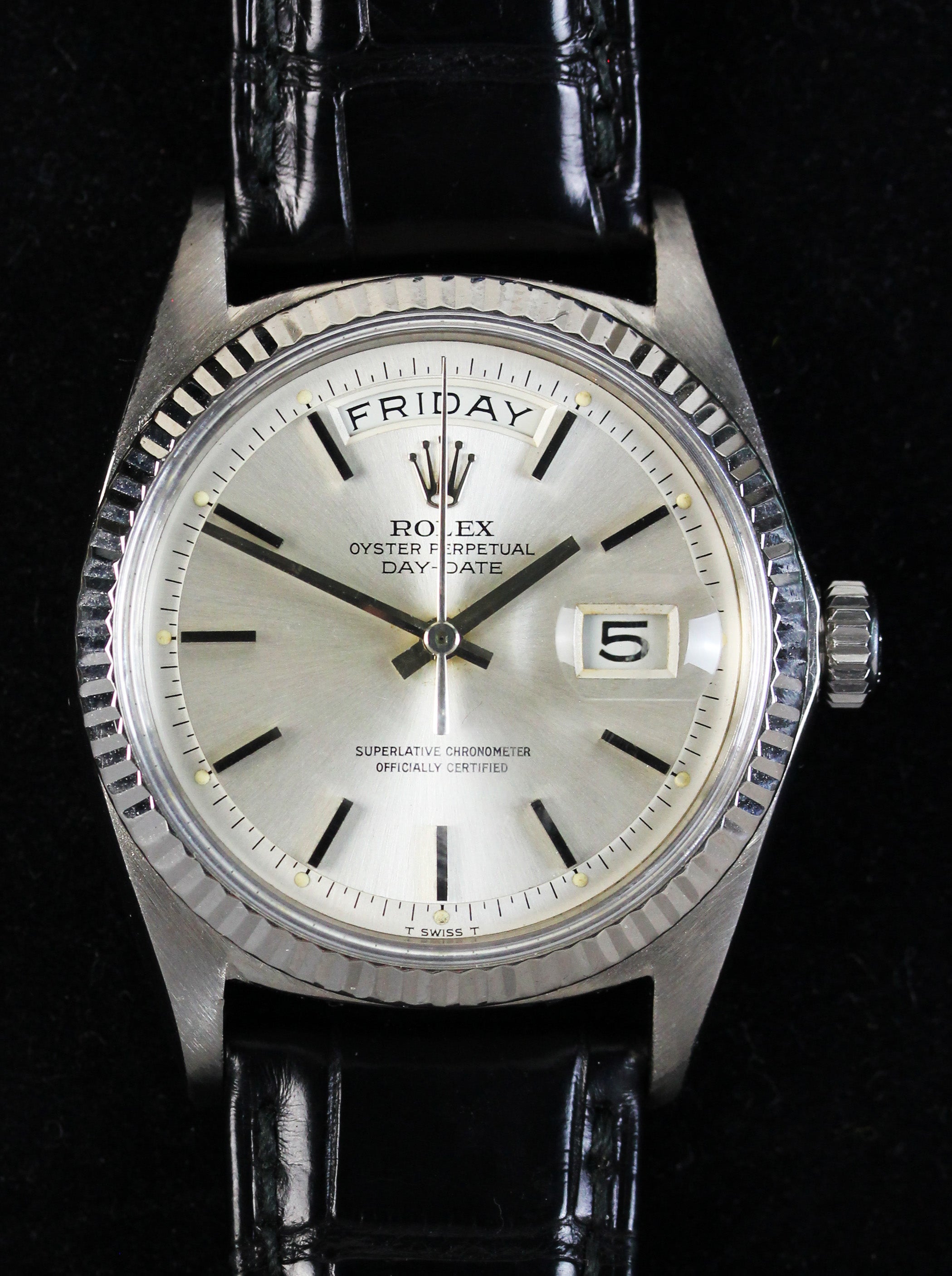A fine white gold ROLEX Day-Date, ref. 1803, from 1969