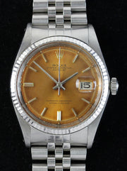Vintage ROLEX Datejust, ref. 1601, from 1974 with rare tropical dial