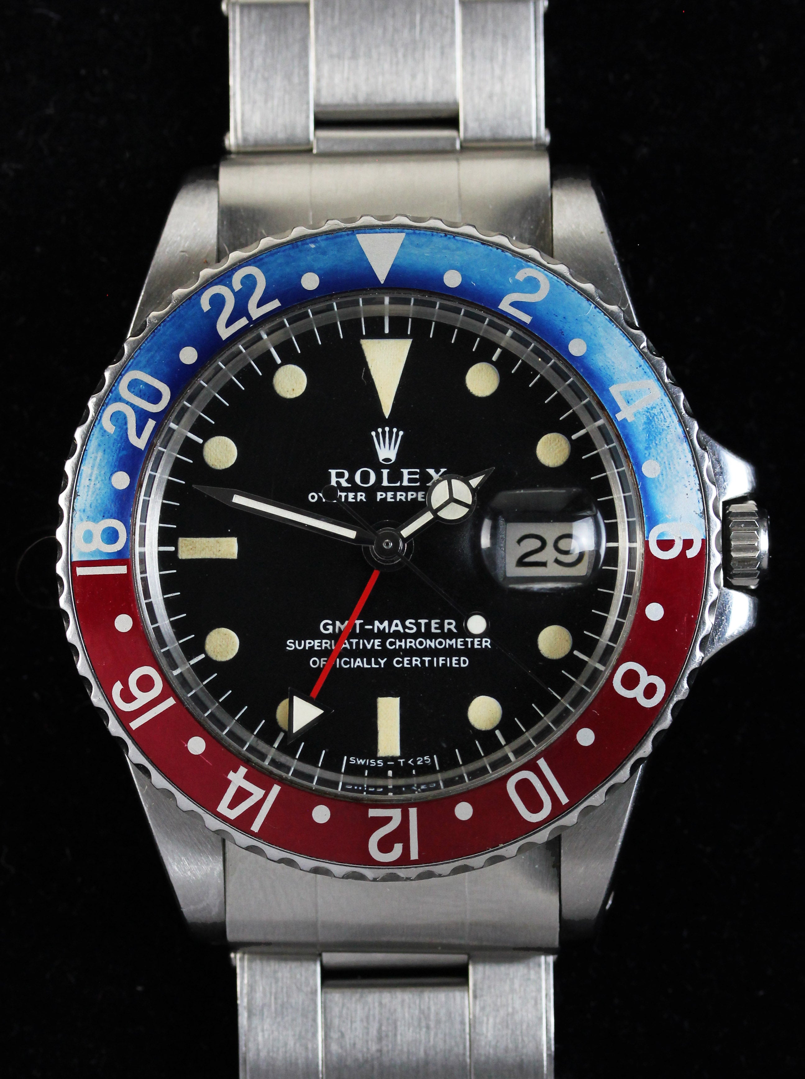 Rar ROLEX GMT "Pepsi", reference 1675, from 1965 with long "E"