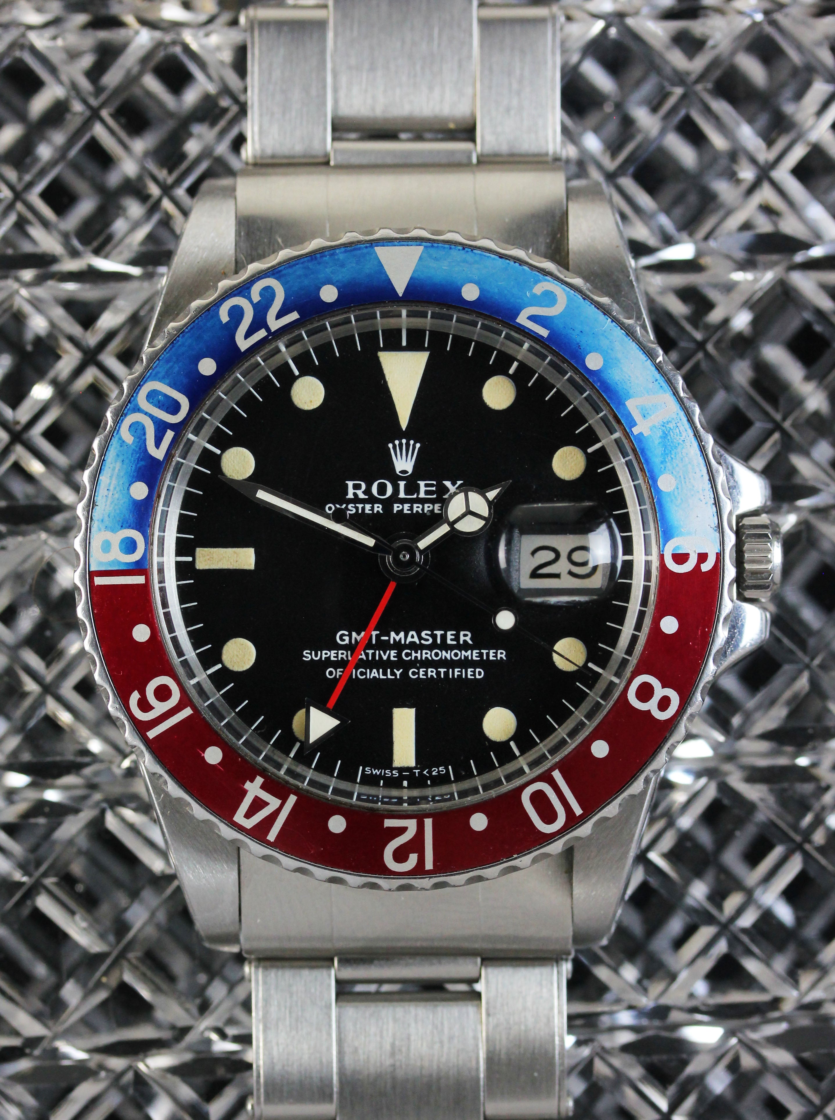Rar ROLEX GMT "Pepsi", reference 1675, from 1965 with long "E"