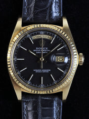 Vintage ROLEX Day-Date from 1968, ref. 1803, with extremely rare anthracite dial