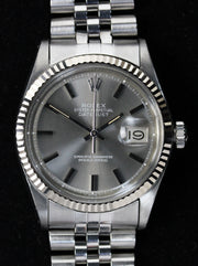 ROLEX Datejust from 1975, ref. 1601, with a rare grey ghost dial