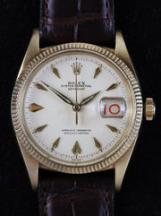 ROLEX Datejust in gold, ref. 6605 from 1957