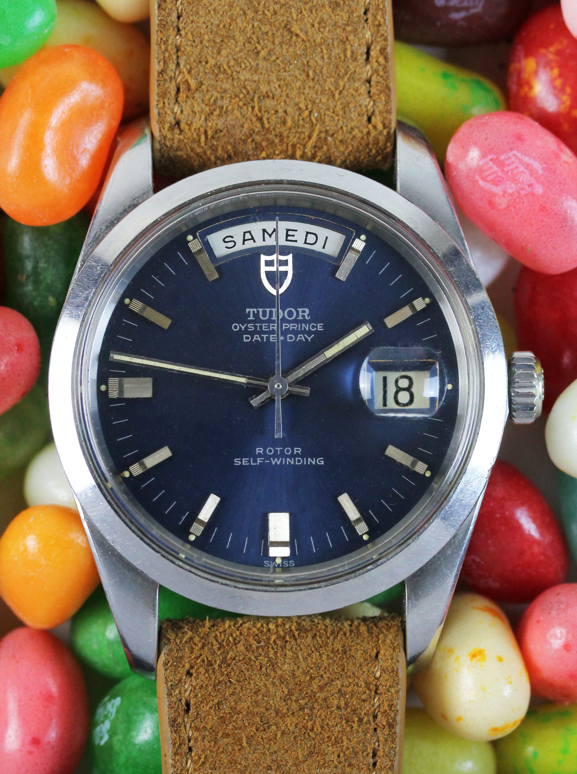 TUDOR "Date +Day", ref. 7017, in stainless steel from 1969